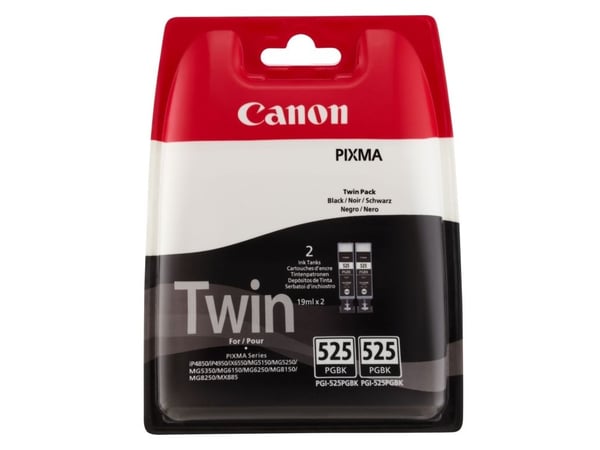 Canon PGI-525PGBK - 19 ml - svart - original - blekkbeholder - for PIXMA iP4950, iX6550, MG5350, MG6150, MG6250, MG8150, MG8250, MX715, MX885, MX89...