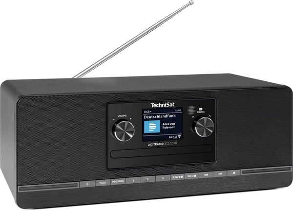 TechniSat DIGITRADIO 372 CD IR, Internet, Analog och digital, DAB+, FM, 87,5 - 108 MHz, 174 - 240 MHz, 10 W
