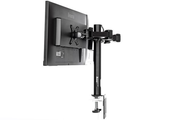 Iiyama DS1002C-B1 - Monteringssett - justerbar arm - for 2 skjermer - svart - skjermstørrelse: 10"-30" - skrivebordsmonterbar - for ProLite E2783QS...