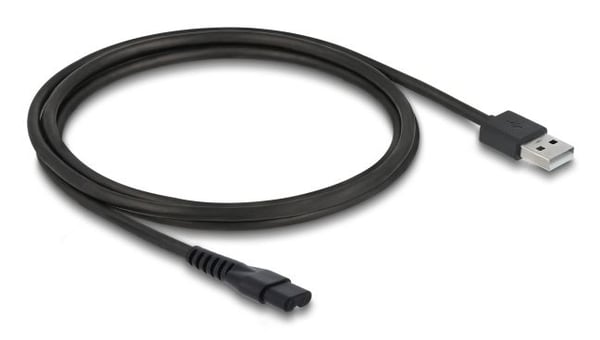 Delock - Strömkabel - USB (hane) till 2 stift (hane) - 5 V - 1 A - 1.2 m - svart
