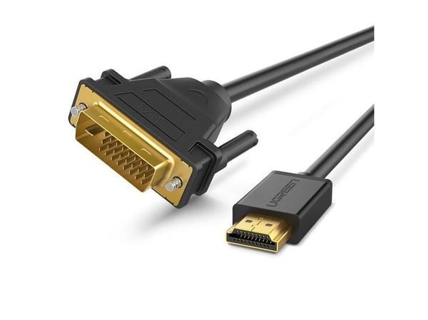 Ugreen 30116, 1 m, DVI, HDMI, Hankjønn, Hankjønn, Rett