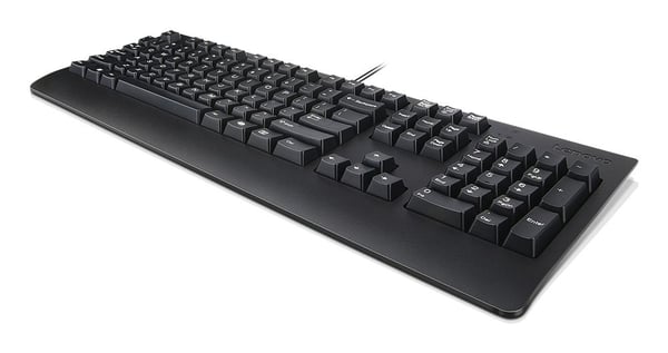 Lenovo Preferred Pro II - Näppäimistö - täysikokoinen - USB - QWERTY - dansk - sort - brun kasse