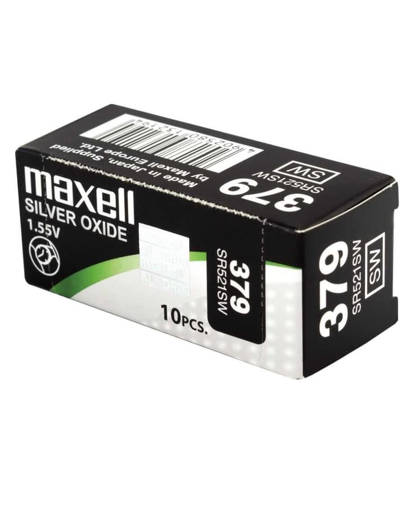 Maxell SR 521SW - Batteri 10 x SR521SW - Zn/Ag2O - 16 mAh