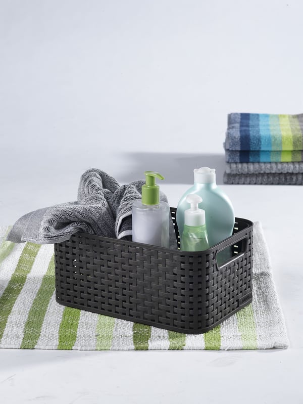 Curver STYLE S 205826 säilytyskori 6 l, tummanharmaa