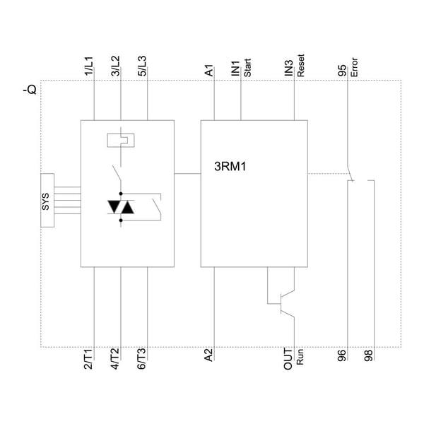 Siemens 3RM1007-1AA04 3RM10071AA04 Direktstarter Motorleistung bei 400 V 3.00 kW 24 V/DC Nennstrom 7.0 A, 100 mm, 36 mm, 109 mm, 167 mm, 299 g, 1 s...