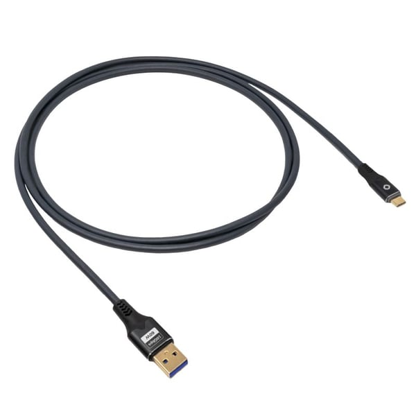 OEHLBACH D1C9372, 1 m, USB A, USB C, USB 3.2 Gen 1 (3.1 Gen 1), 10 Gbit/s, Antracit