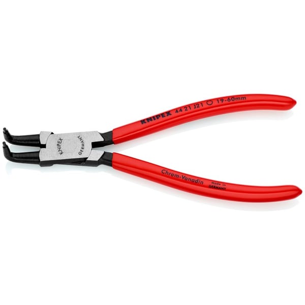 Knipex 44 21 J21, Lukkorengaspihdit, 1,8 mm, 6 cm, Terästä, Muovi, Punainen