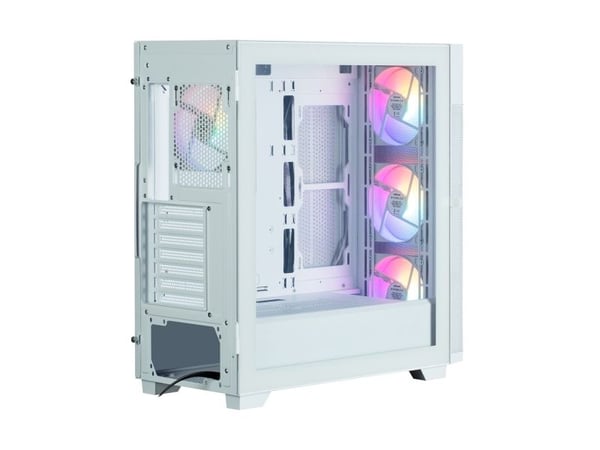 Zalman S5 NEO WHITE, Midi Tower, PC, Vit, ATX, micro ATX, Mini-ITX, Plast, Stål, Härdat glas, Multi
