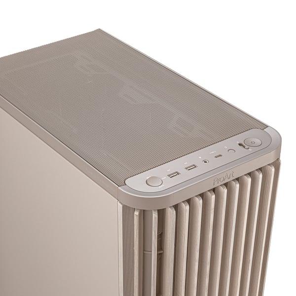 ASUS ProArt PA401 - Wood Edition - tower - ATX - ingen strömförsörjning - beige - USB/ljud