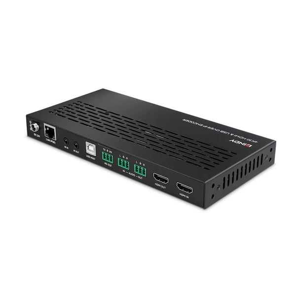 Lindy 38396, 3840 x 2160 pixlar, Sändare för AV-utrustning, 100 m, Kabel, Svart, HDCP