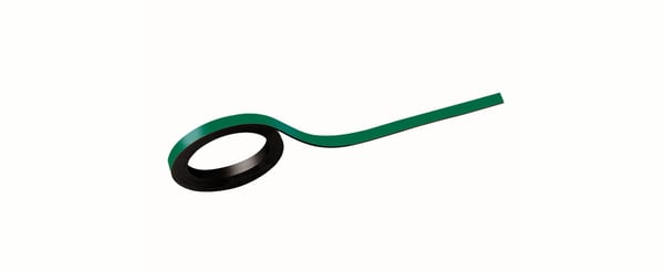 MAUL HEBEL magneettinauhat (W)5 mm x (L)1,000 mm, voidaan merkitä vihreällä, voidaan leikata yksilöllisesti, paksuus: 1 mm (65201-55)
