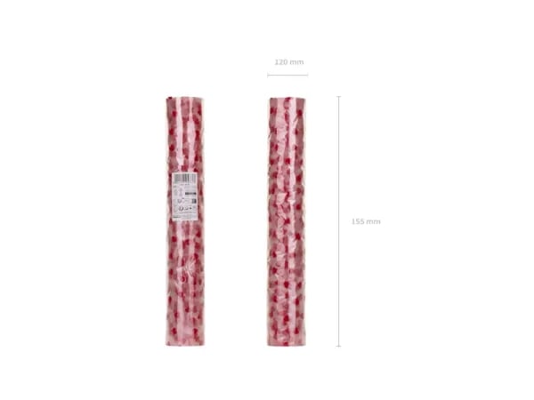 PartyDeco BD3-007, Suorakulmainen, Punainen, 360 mm, 9000 mm, 120 mm, 120 mm