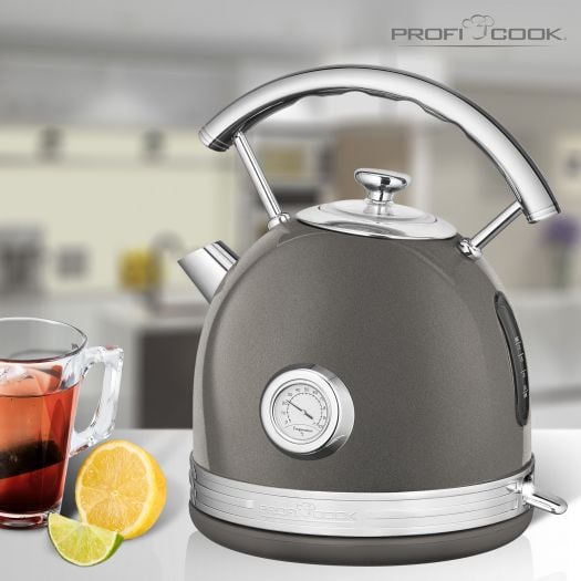 ProfiCook Vintage PC-WKS 1192 - Kjele - 1.7 liter - 2.2 kW - antrasitt