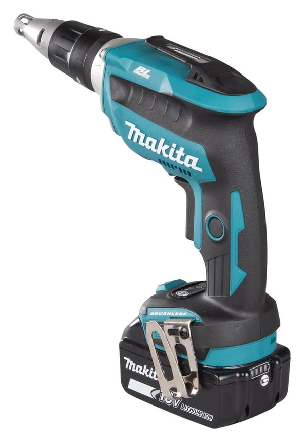Makita DFS452TJX2, Elektrisk skrutrekker, Pistolhåndtak, 1/4", Svart, Blå, Grå, Børsteløs, 4000 RPM