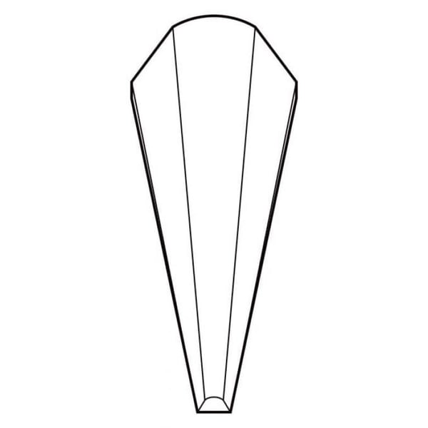 Knipex 92 21 01 ESD, Rustfritt stål, Sort, Spiss, Rett, 17 g, 11 mm