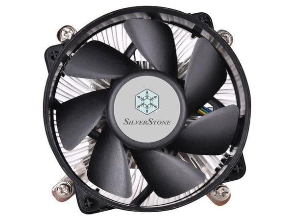 Silverstone NT08-115X, Luftkjøler, 9,2 cm, 1200 RPM, 3500 RPM, Sort, Kobber, Sølv