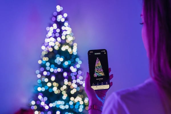 Twinkly Strings Lyslenke 400 flerfarget RGB - 32 meter - 400 LED-lys