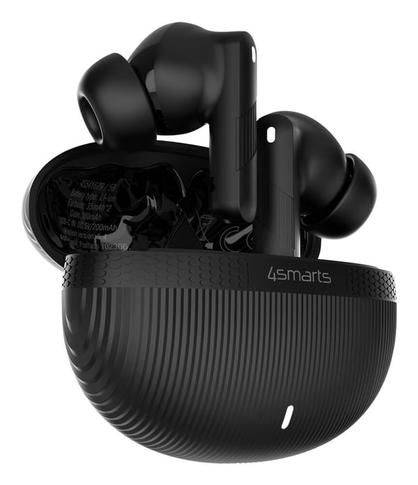 4smarts SkyBuds Pro ANC, True Wireless Stereo (TWS), Samtal/musik/sport/vardag, 40 g, Headset, Svart