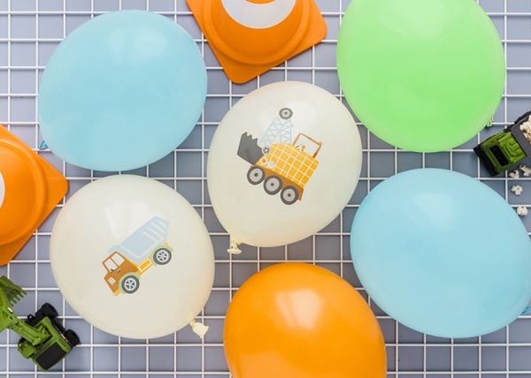 PartyDeco SB14P-334-000-6, Lekeballong, Latex, Flerfarget, Bilde, Party (selskap), Universell