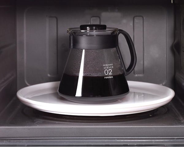 HARIO V60 XVD-60B serveringskanne 600 ml glass, svart, gjennomsiktig