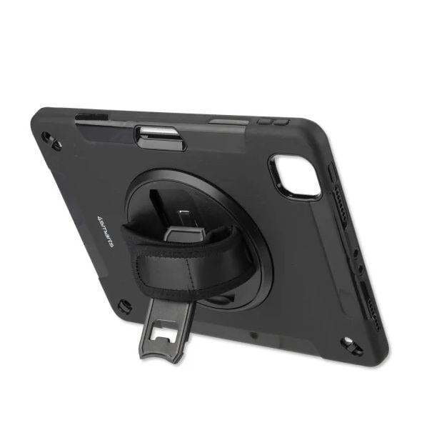 4smarts - Baksidedeksel for nettbrett - robust - polykarbonat, gummi, termoplast-polyuretan (TPU) - svart - for Samsung Galaxy Tab S6 Lite