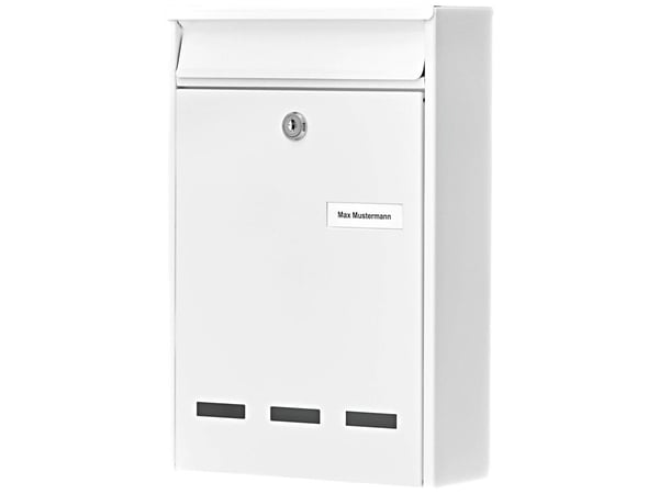 Burg Wächter 61010 POCKET 5871 W postilaatikko teräs valkoinen avainlukko