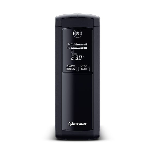 CyberPower Value Pro VP1200ELCD - UPS - AC 230 V - 720 Watt - 1200 VA - 1-faset - 7.2 At - RS-232, USB - output-stikforbindelser: 4 - lajittelu