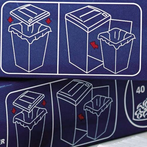 Rexel Paperintuhoojan silppusäkki Large Office 115L kapasiteetti (100 kpl), Laukku, 115 L, Polypropeeni (PP), Läpinäkyvä, Rexel RDS2050 / RDX1850 /...