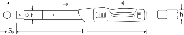 STAHLWILLE 50181102, Momentnyckel med klick, 737 g
