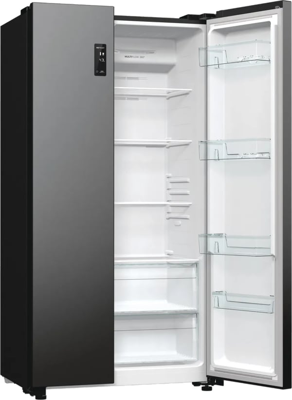 Gorenje NRR9185EABXL side-by-side-kylskåp NoFrost, svart
