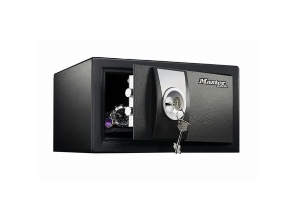 MASTER LOCK X031ML, Kannettava kassakaappi, Musta, Avain, Terästä, 290 mm, 264 mm