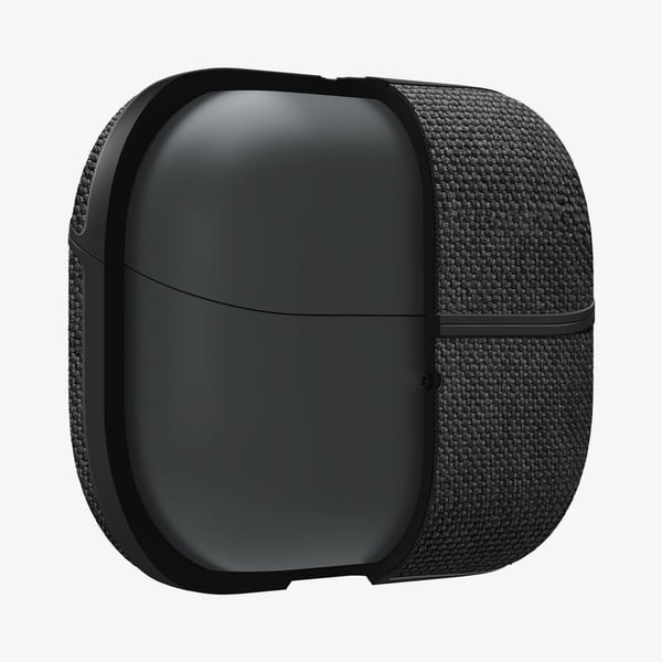 Spigen Urban Fit - Fodral laddningsfodral för trådlösa öronsnäckor - polykarbonat, premium knitted fabric - svart - för Samsung Galaxy Buds3, Buds3...