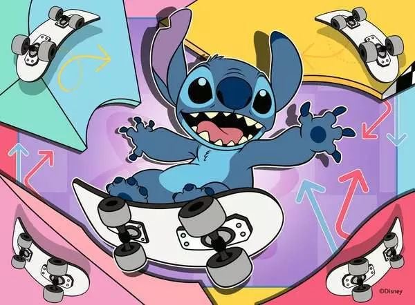 Ravensburger Disney Stitch 4-Pack, 12 kpl, Sarjakuvat, 3 vuosi/vuosia