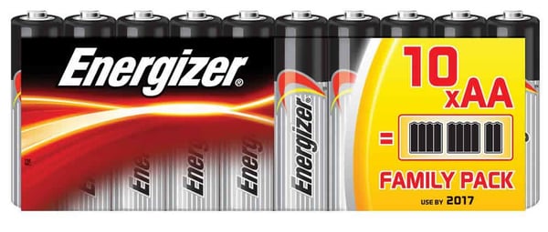 Energizer Classic AA, 10pcs, Kertakäyttöinen akku, AA, Alkali, 1,5 V, 10 kpl, -18 - 55 °C