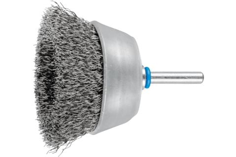 PFERD 43211205, Kopp stålbørste, 6 mm, 7 cm, Rustfritt stål, 6000 RPM, 10 stykker