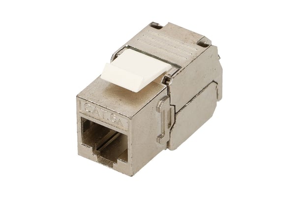 Extralink CAT6A STP RJ45 keystone, Vinklet, Metallinen, RJ-45, RJ-45, Hunstik, Cat6a