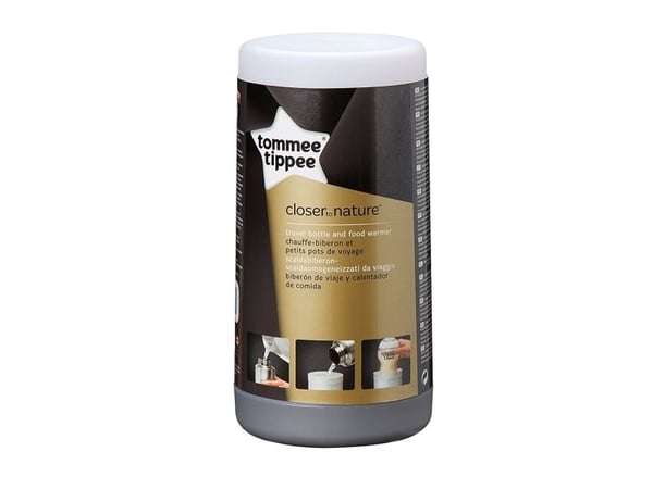 Tommee Tippee Travel Bottle And Food Warmer, Rustfritt stål, Hvit