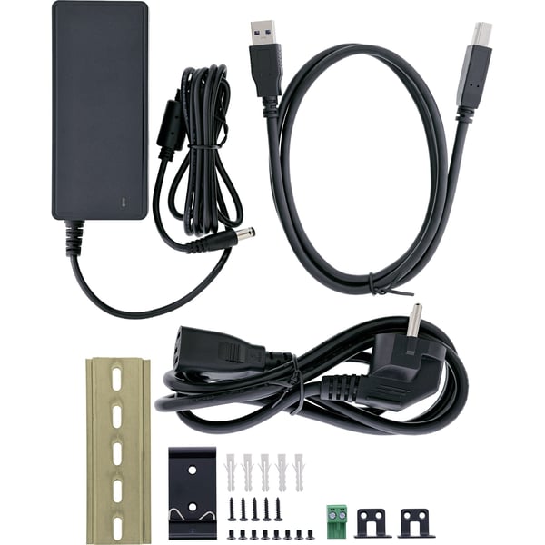 InLine USB 3.2 Gen.1 teollisuuskeskitin - 10 porttia - alumiinikotelo - virtalähteellä (35396C)
