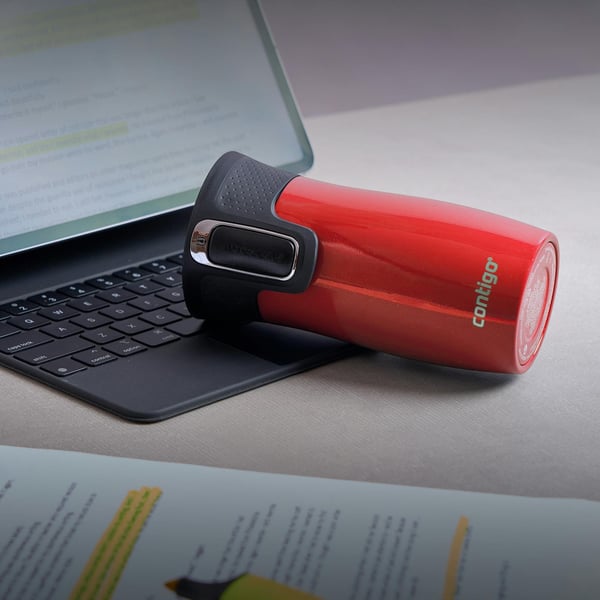 Contigo West Loop Mini lämpömuki 300ml - punainen metallinen