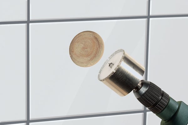 wolfcraft GmbH 5940000, Single/enkelt, Trådløs skrutrekker, Fine stoneware, Glazed tile, Granitt, Flis, Rustfritt stål, Sylindrisk Skaft, 4,5 cm