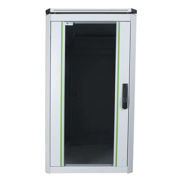 LOGON RDL20U66WH, Itseseisova teline, 20U, 600 kg, Näppäinlukko, Säädettävät jalat, Tehostunut kaapelinhallinta
