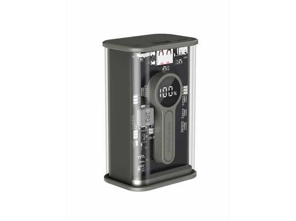 Gembird PB09-TQC3-01, 9000 mAh, Litium polymeeri (LiPo), Quick Charge 3.0, 40 W, musta, Läpinäkyvä