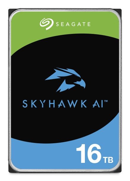 SEAGATE Skyhawk AI 16TB kiintolevy SATA 6Gb/s 512MB välimuisti 3,5 tuuman CMR Helium