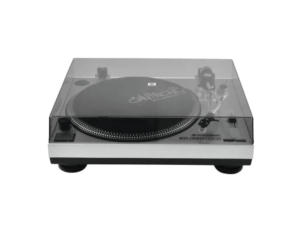 Omnitronic 10603043, Remdriven DJ-skivtallrik, 33,45 RPM, -10 - 10%, 0,25%, 1 s, Likströmsmotor