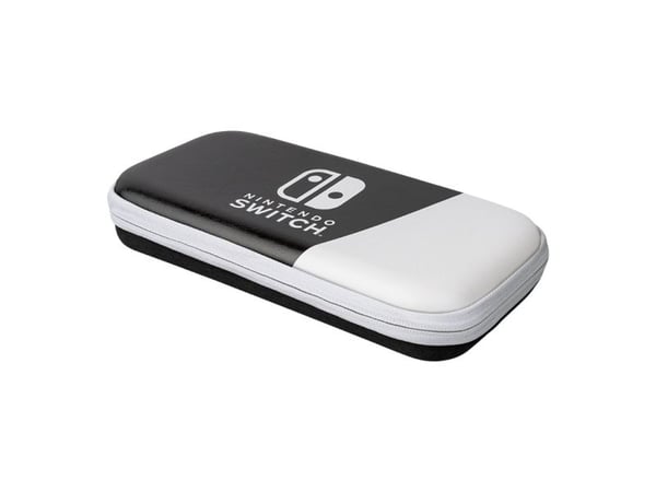 PDP Deluxe Travel Case - Spillkonsollveske - tynn - svart og hvit - for Nintendo Switch, Nintendo Switch Lite, Nintendo Switch OLED
