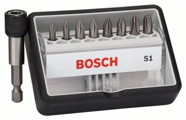 Bosch 2 607 002 560, 8 stykker, Philips, PH 1, PH 2, PH 3, PH1 (2x), PH2 (4x), PH3 (2x), 25 mm, 25,4 / 4 mm (1 / 4")