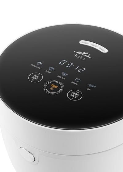 Eta FitRice, Hvit, 1,6 l, Berøringskontroll, 500 W, 220 mm, 230 mm