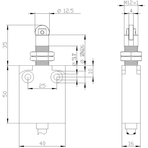 Siemens 3SE54230CD211EA2 3SE5423-0CD21-1EA2 Pysäytyskosketin 240 V 6 A IP67 1 kpl 1 kpl