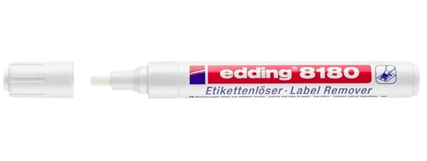 Edding 8180, 1 stykker, Meisel tupp, Hvit, Plast, Rund, 4 mm