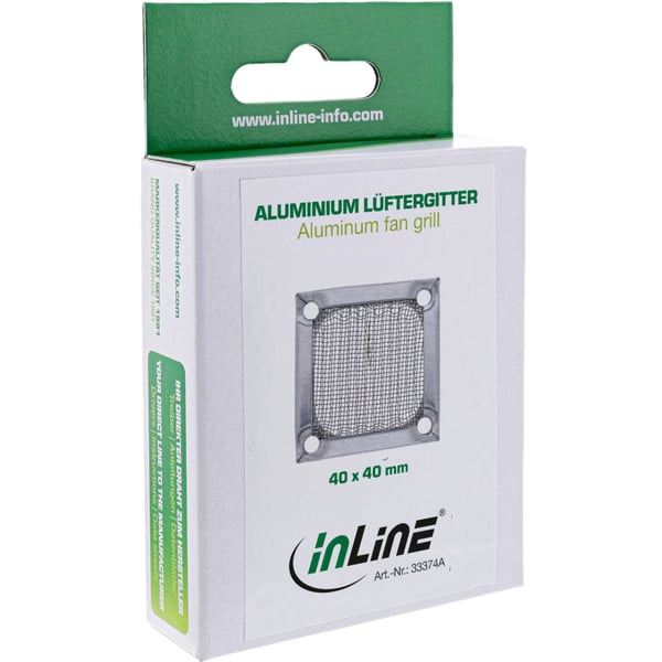 InLine 33374A, Alumiini, Hopea, 4 cm, 40 mm, 40 mm, 0,2 mm